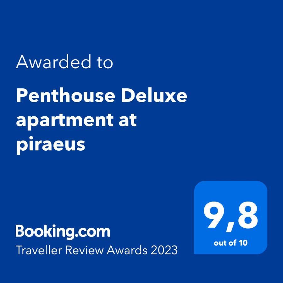 Penthouse Deluxe Apartment At Pireo Esterno foto